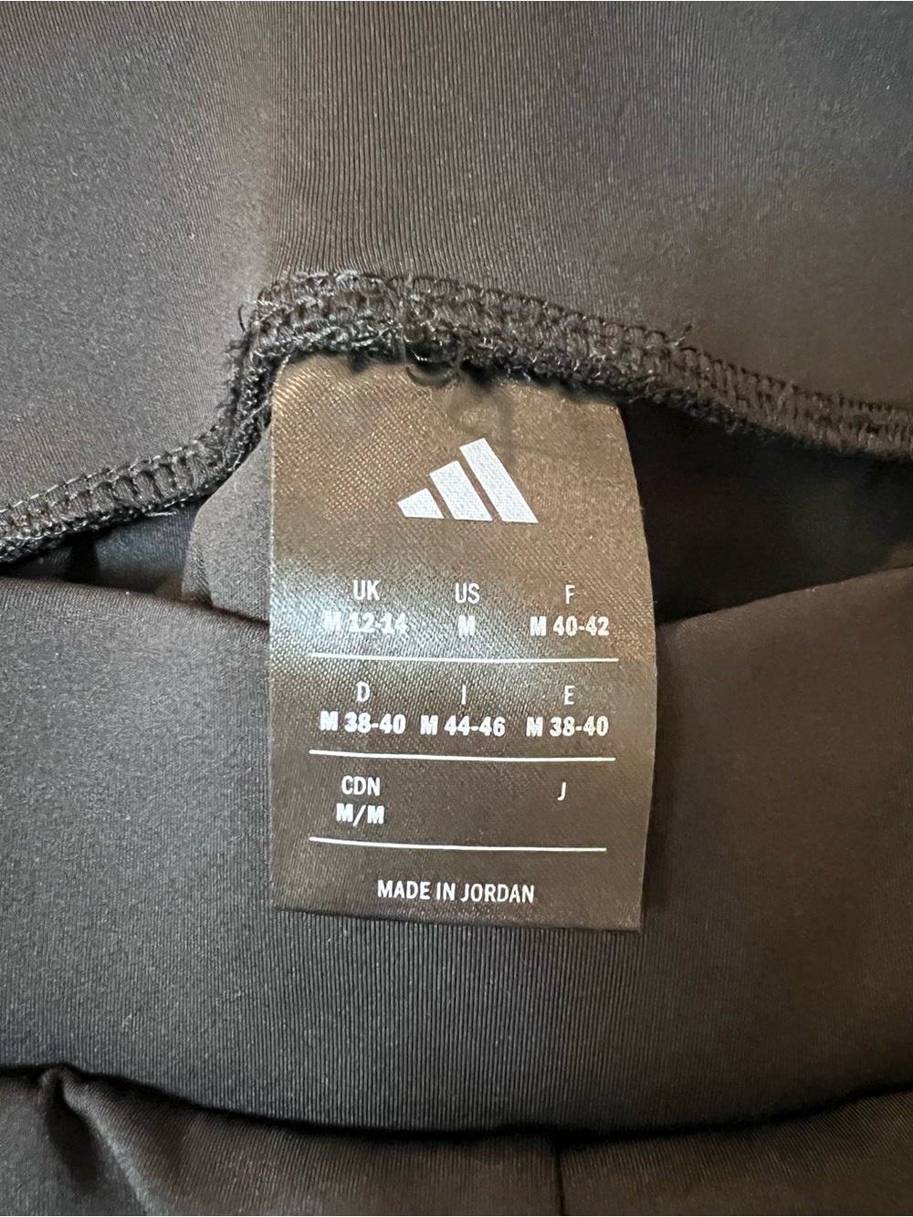 adidas Womens Black Wide-Leg Pull On Activewear Pants M Elastic Waist High Rise - Picture 6 of 9